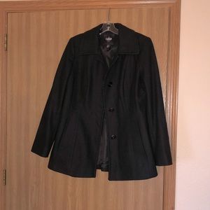 Tower by London fog black button up coat